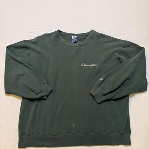 Vintage Champion Heavyweight Crewneck Sweatshirt Size XL Dark Forest Green 90s